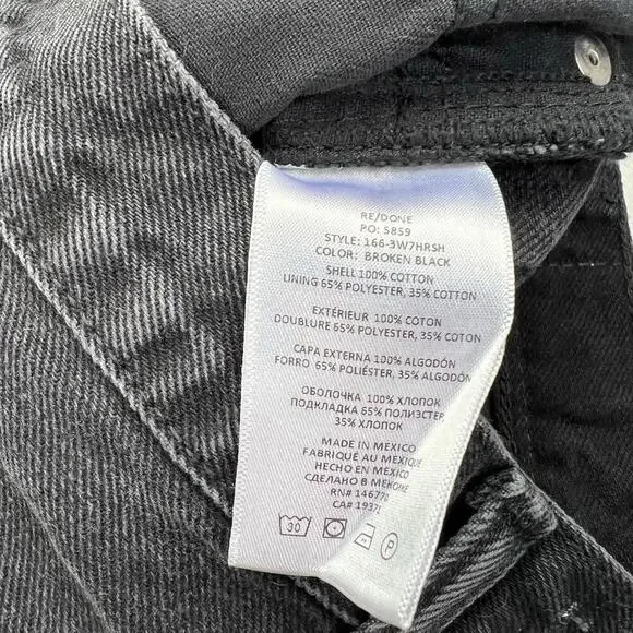 New Women’s RE/DONE The 70’s High Rise Shorts Size 28 - Picture 8 of 10